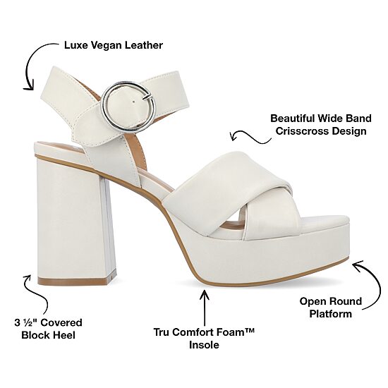 Journee Collection Womens Akeely Heeled Sandals