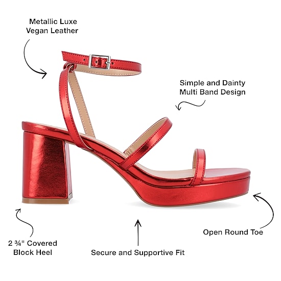 Journee Collection Womens Samilee Heeled Sandals