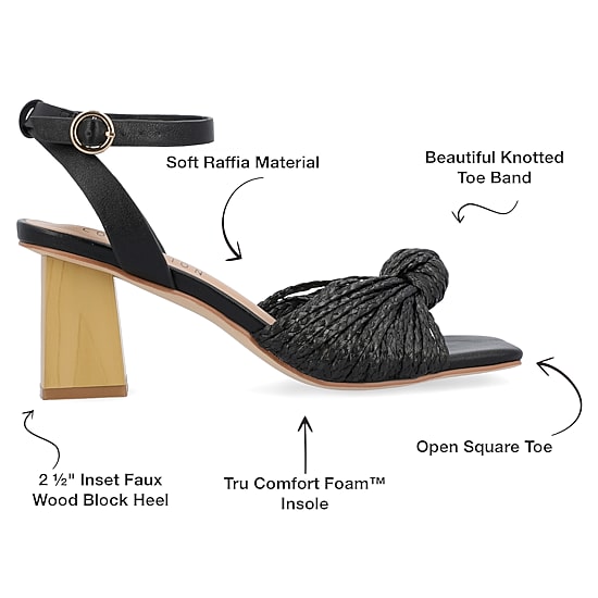 Journee Collection Womens Galinda Heeled Sandals