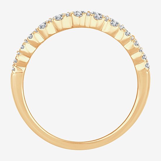 Womens 1 CT. T.W. Natural White Diamond 10K Gold Anniversary Band