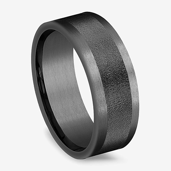 Mens 8MM Tantalum Wedding Band