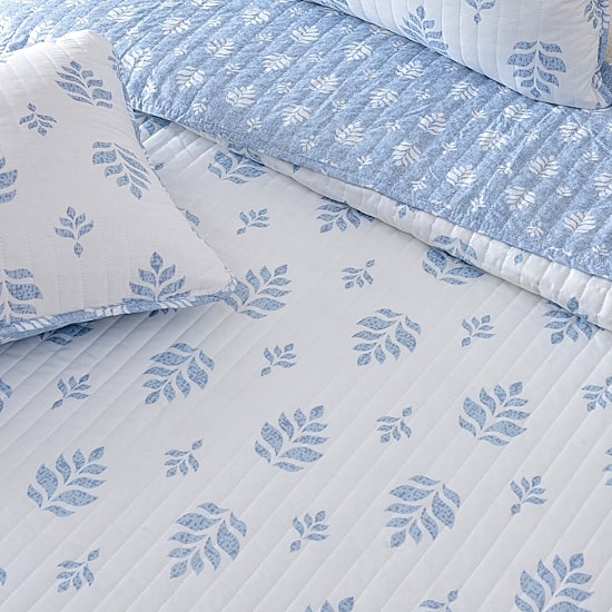 Linery Intricate French Floral Reversible Quilt Set