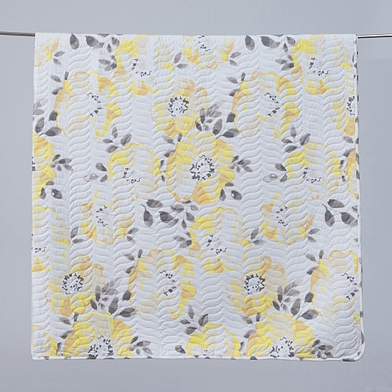 Linery Watercolor Flowers Reversible Quilt Set