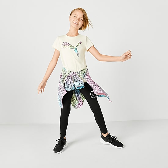 PUMA Big Kid Girls 20" Active Skinny Full Length Leggings