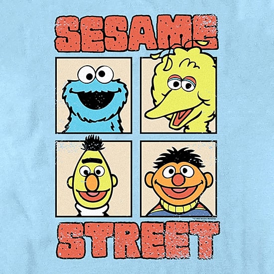Mens Short Sleeve Sesame Street Graphic T-Shirt