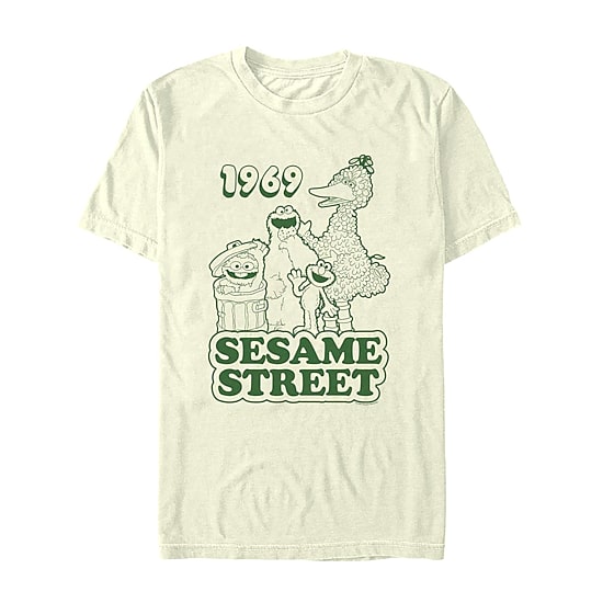 Mens Short Sleeve Sesame Street Graphic T-Shirt