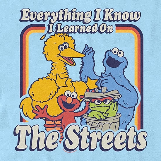 Mens Short Sleeve Sesame Street Graphic T-Shirt