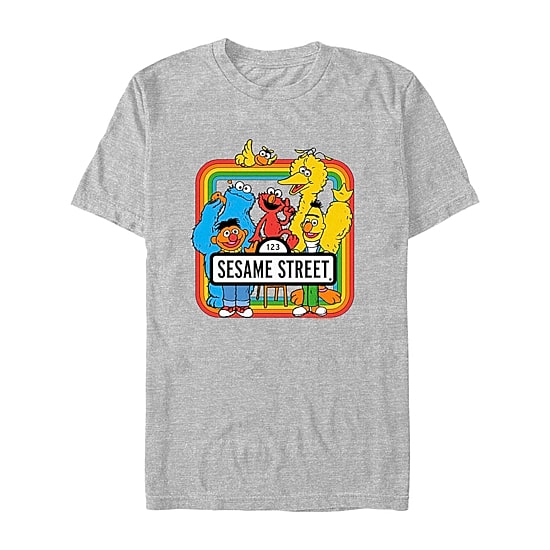 Mens Short Sleeve Sesame Street Graphic T-Shirt