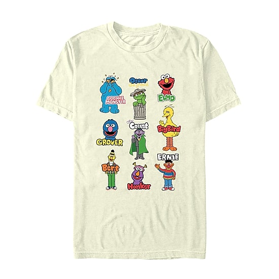 Mens Short Sleeve Sesame Street Graphic T-Shirt