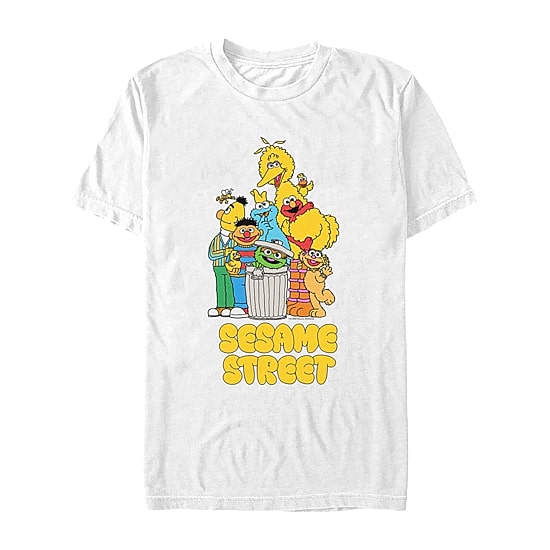 Mens Short Sleeve Sesame Street Graphic T-Shirt