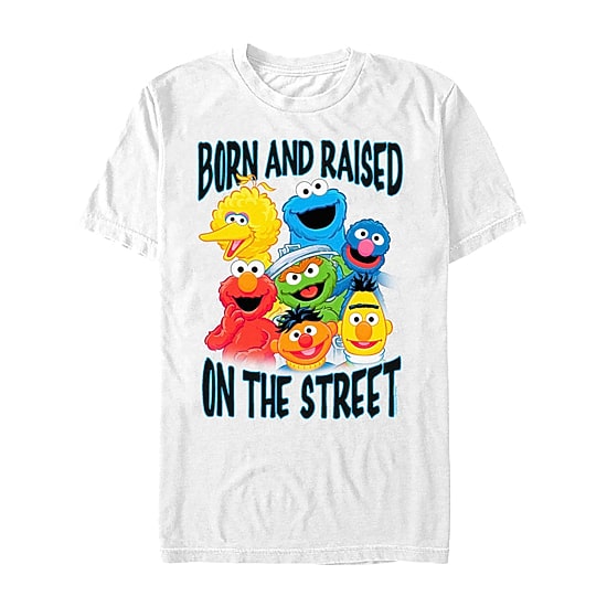 Mens Short Sleeve Sesame Street Graphic T-Shirt