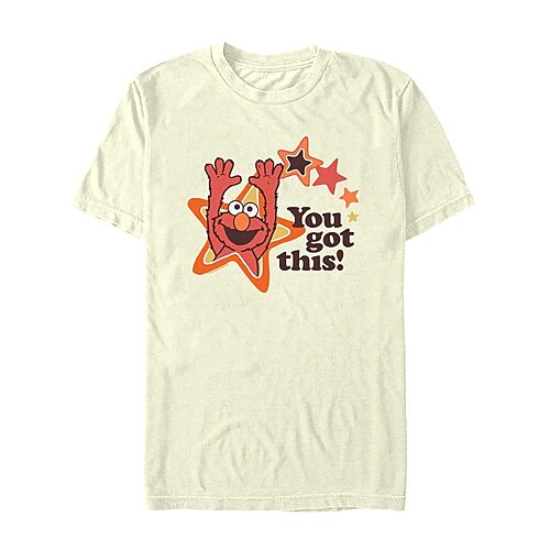 Mens Short Sleeve Sesame Street Graphic T-Shirt, Medium, White