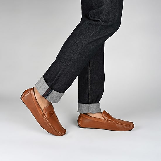 Vance Co Isaiah Mens Square Closed Toe Loafers