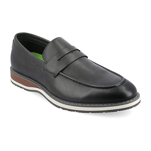 Vance Co. Men's Kahlil Tru Comfort Foam Slip-On Penny Loafers - Gray