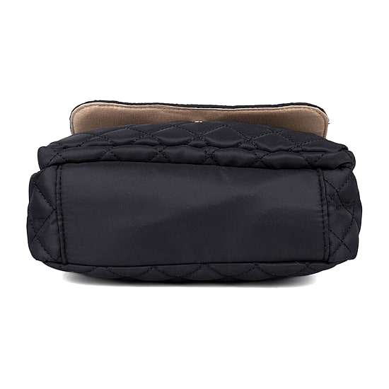 Julia Buxton Nylon Organizer Crossbody Messenger Bag
