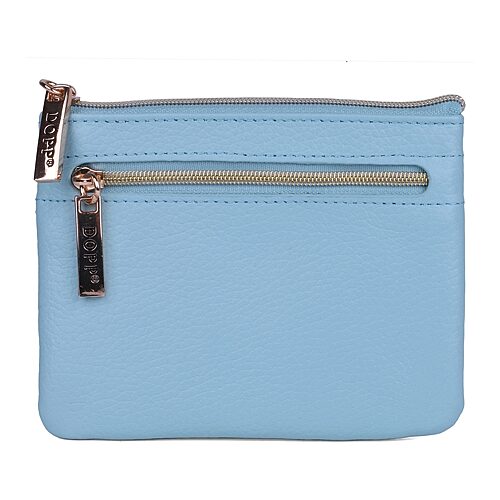 Dopp Large Id Coin Card Case Womens Rfid Blocking Wallet In Blue