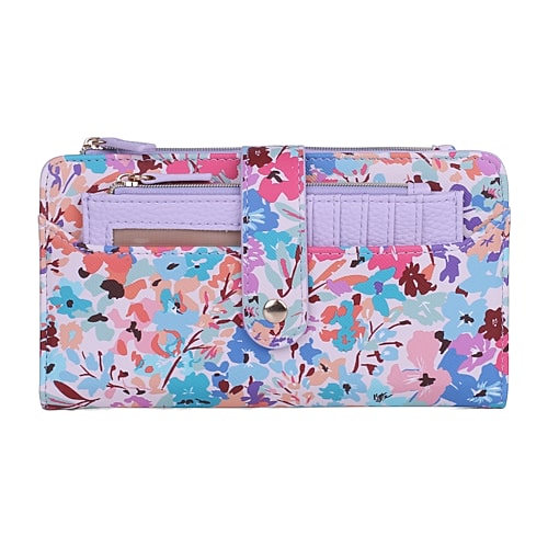 Julia Buxton Bifold Cc Womens Rfid Blocking Bifold Wallet In Blue