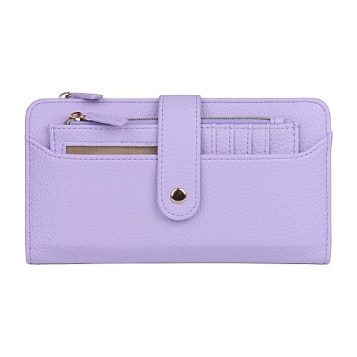 Julia Buxton Bifold Cc Womens Rfid Blocking Bifold Wallet In Purple