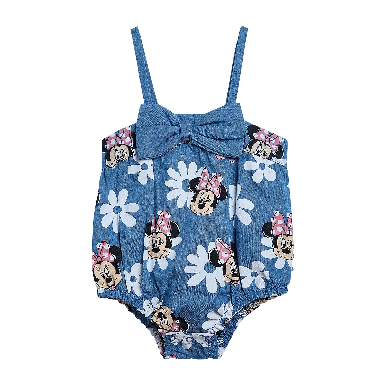 Disney Baby Girls 2-pc. Minnie Mouse Shortall Set