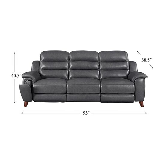 Amax Leather Dream Pad-Arm Sofa