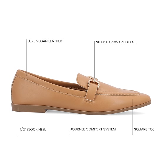 Journee Collection Mizza Womens Square Closed Toe Loafers