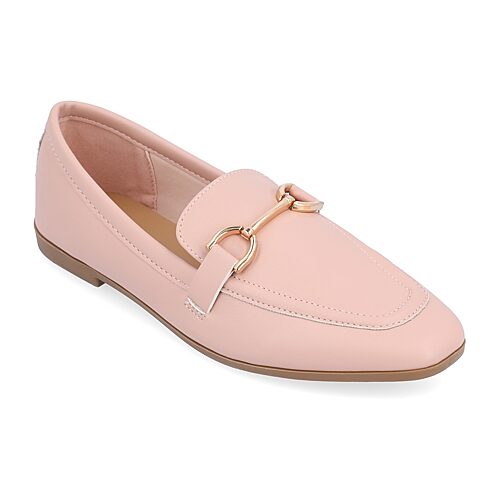 Journee Collection Mizza Womens Square Closed Toe Loafers, 8 Medium, Pink