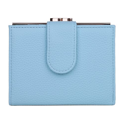 Julia Buxton Lexington Womens Rfid Blocking Bifold Wallet In Blue