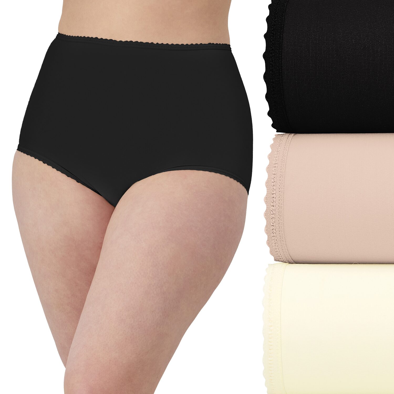 Bali Skimp Skamp Womens Cooling 3 Pack Brief Panty A633