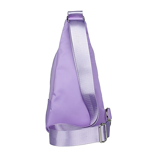 Julia Buxton Quilted Nylon Sling Bag