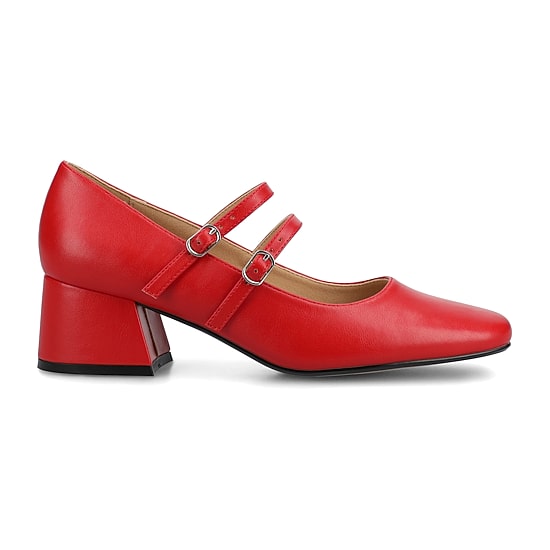 Journee Collection Nally Womens Square Closed Toe Block Heel Pumps