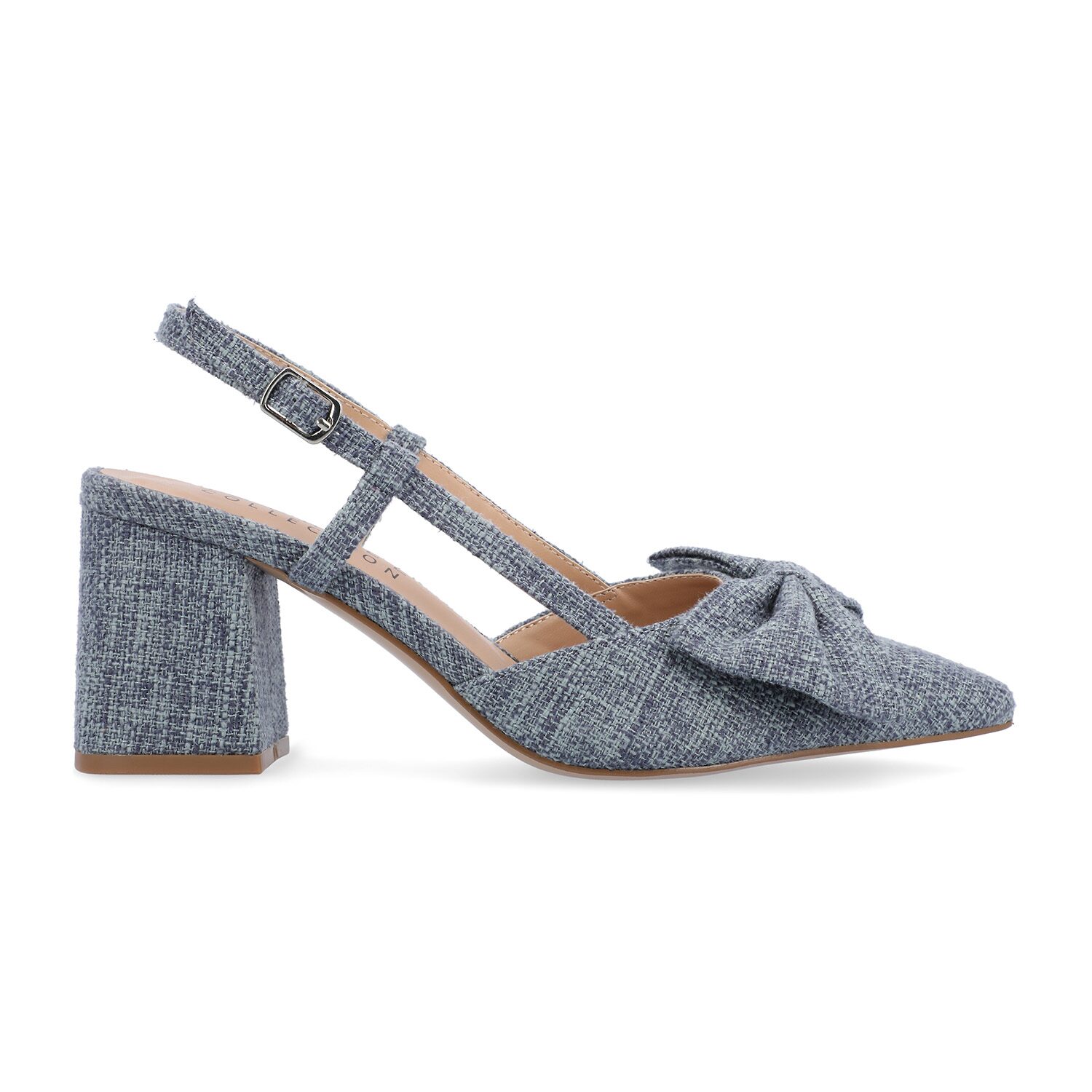 Journee Collection Tailynn Womens Pointed Closed Toe Block Heel Pumps