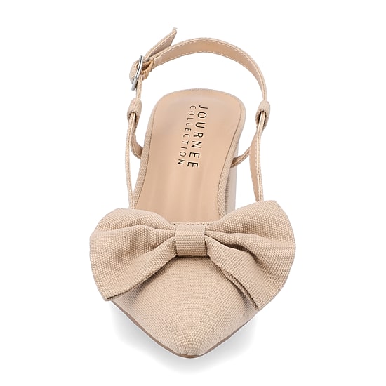 Journee Collection Tailynn Womens Pointed Closed Toe Block Heel Pumps