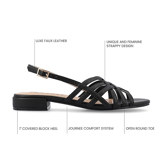 Journee Collection Womens Cassandra Heeled Sandals