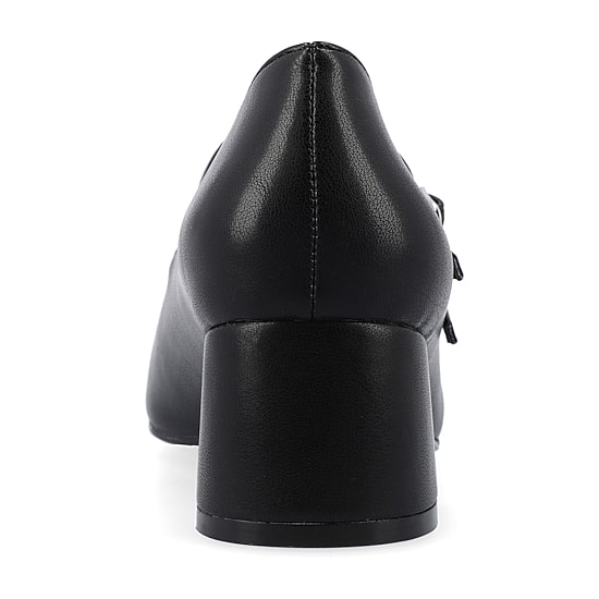 Journee Collection Nally Womens Square Closed Toe Block Heel Pumps