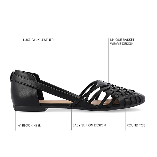Journee Collection Ekko Womens Round Closed Toe Slip-On Shoe