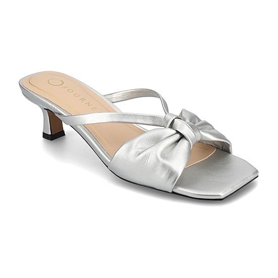 Journee Collection Starling Womens Square Open Toe Kitten Heel Pumps
