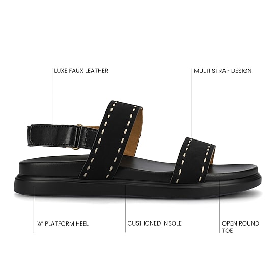 Journee Collection Womens Milie Flat Sandals