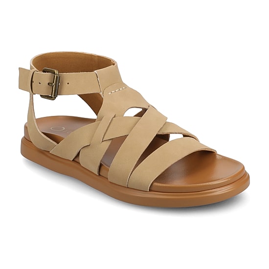 Journee Collection Womens Mistee Ankle Strap Flat Sandals
