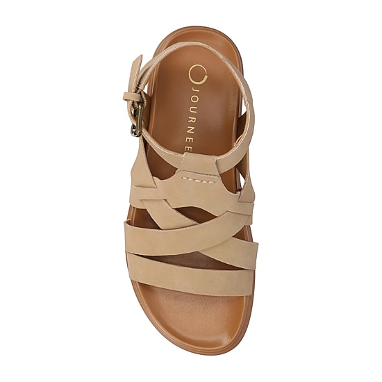 Journee Collection Womens Mistee Ankle Strap Flat Sandals