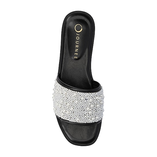 Journee Collection Womens Precly Flat Sandals
