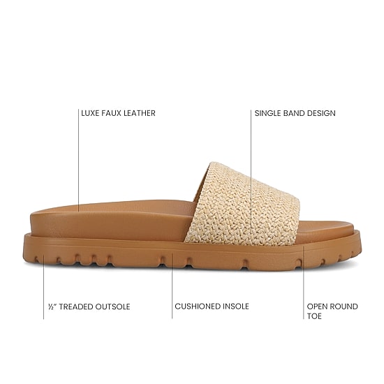 Journee Collection Womens Starr Flat Sandals