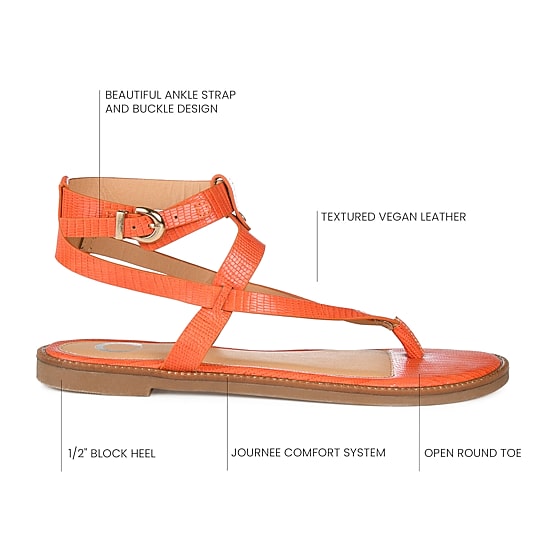 Journee Collection Womens Tangie Flat Sandals