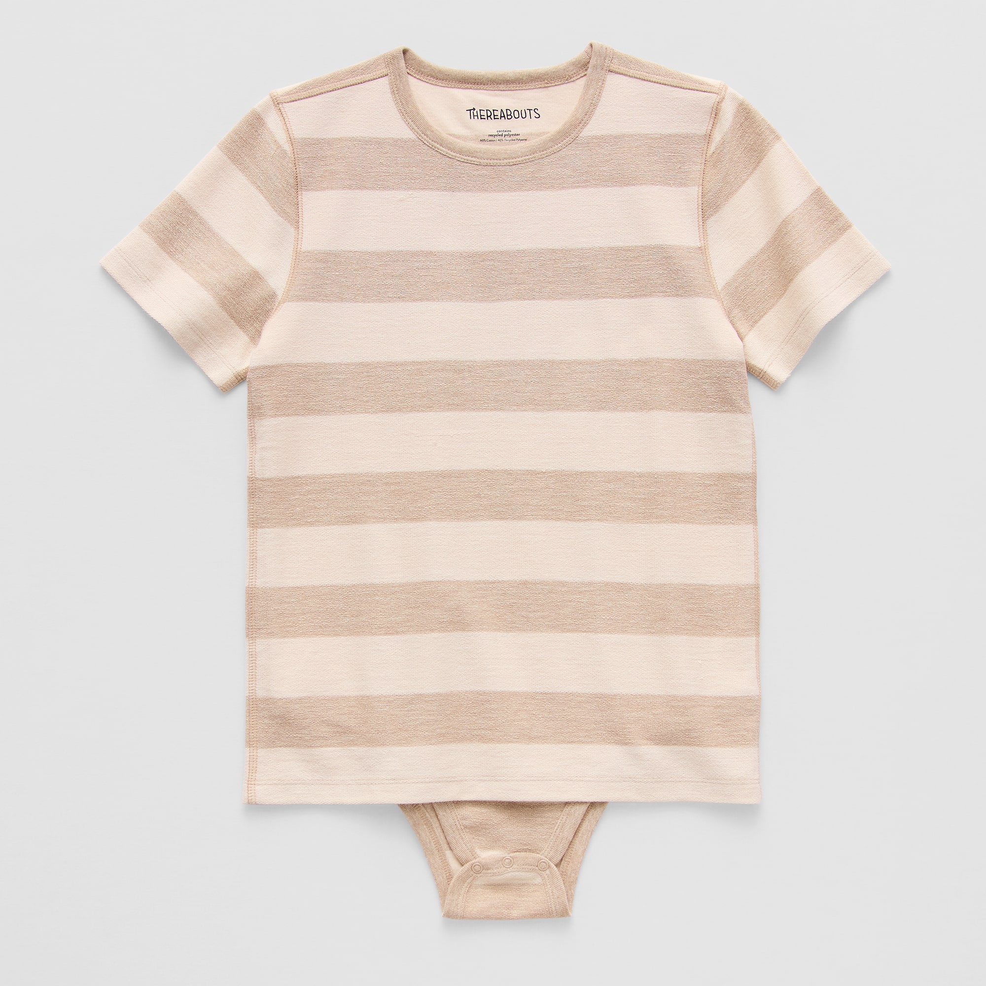 Thereabouts Little & Big Kid Boys Bodysuit Closure Easy-on + Easy-off Adaptive Crew Neck Short Sleeve Bodysuit