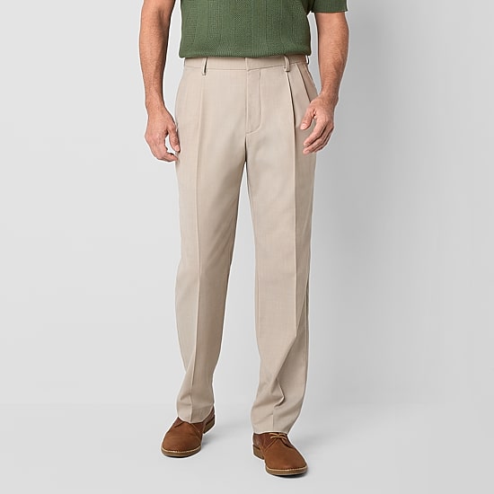 Stafford Mens Classic Fit Dress Pleated Pant