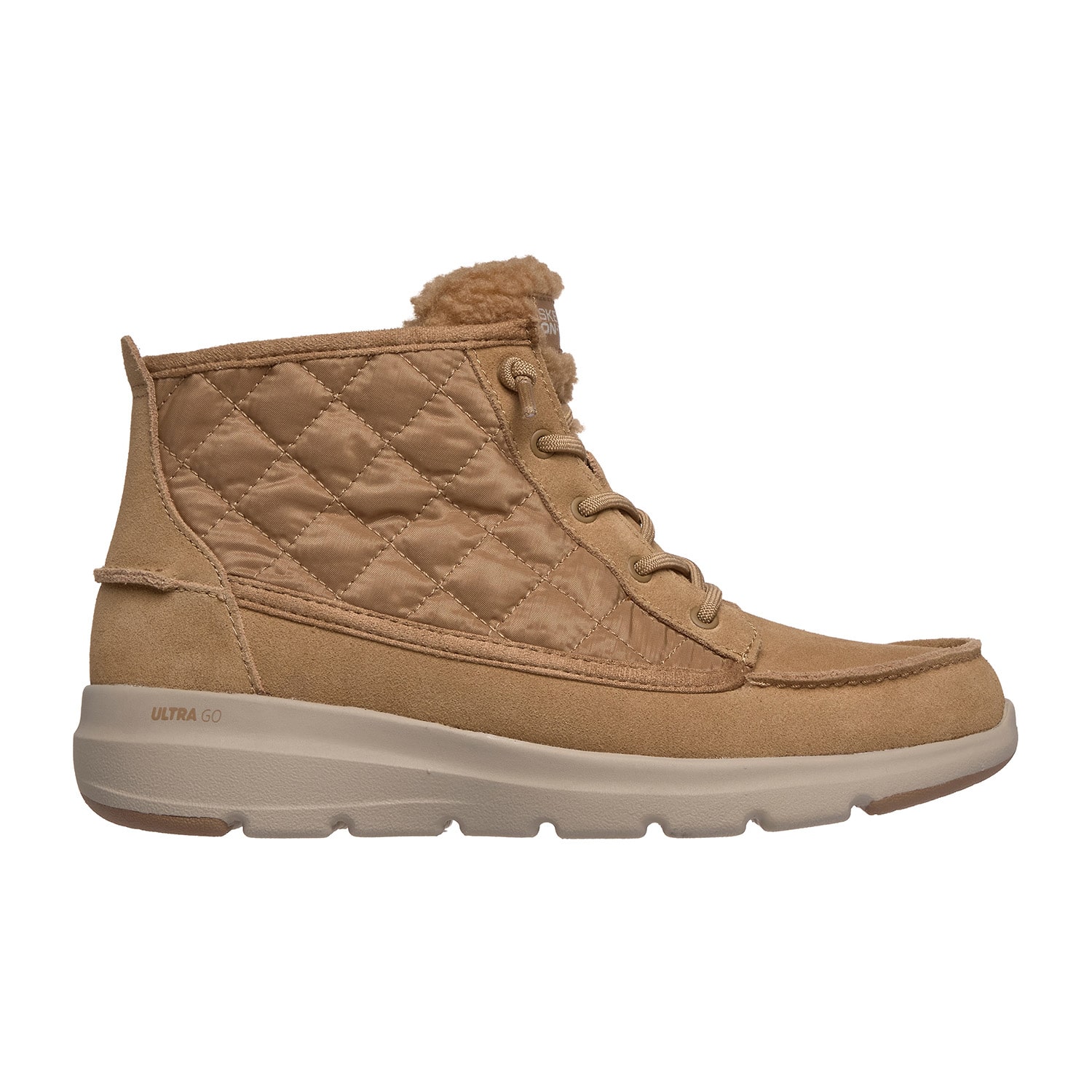Skechers Womens Glacial Ultra Flat Heel Lace Up Boots