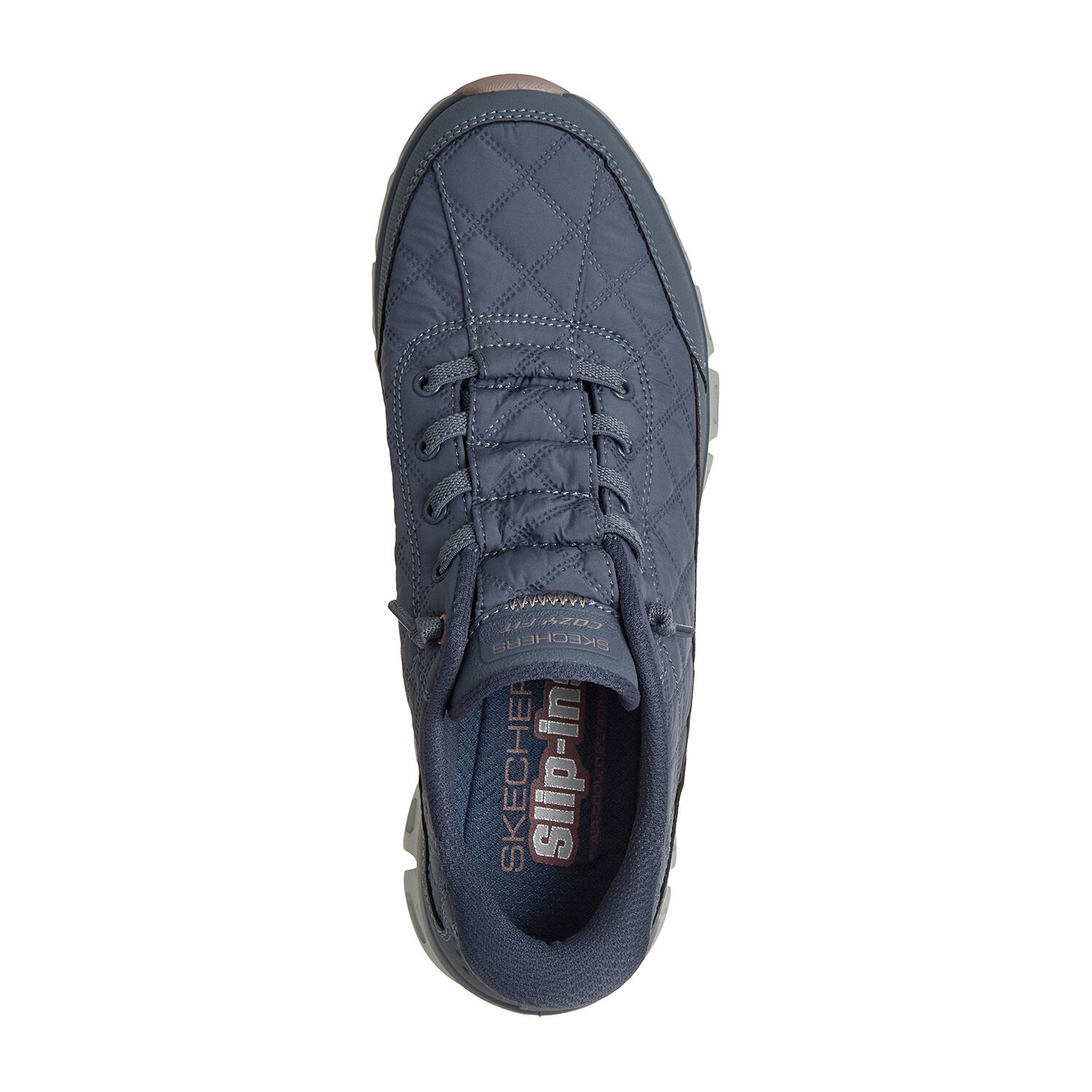 Skechers Hands Free Slip-Ins Glide Step Cozy Fit At Ease Womens Slip-On Walking Shoes