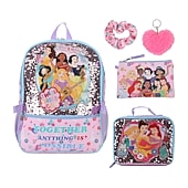 Licensed Disney Princesses 5-Piece Backpack Set
