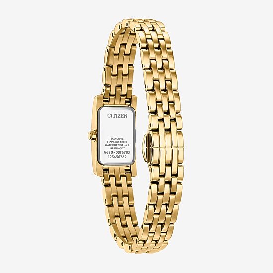 Citizen Womens Gold Tone Stainless Steel Bracelet Watch Eg7112-59d