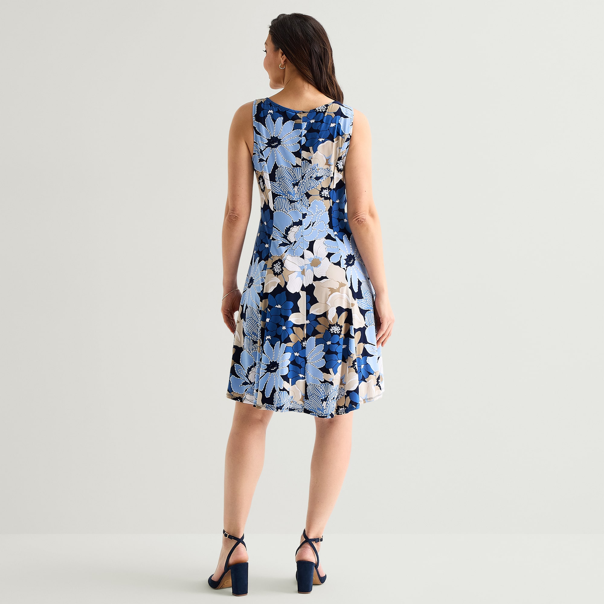 Perceptions Womens Floral Jacket Dress