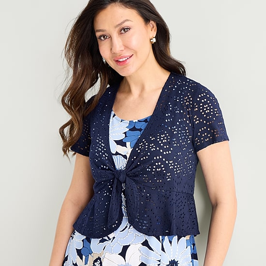Perceptions Womens Floral Jacket Dress